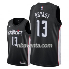 Camiseta Hombre Washington Wizards Thomas Bryant 13 2018-19 Nike City Edition Negro Swingman